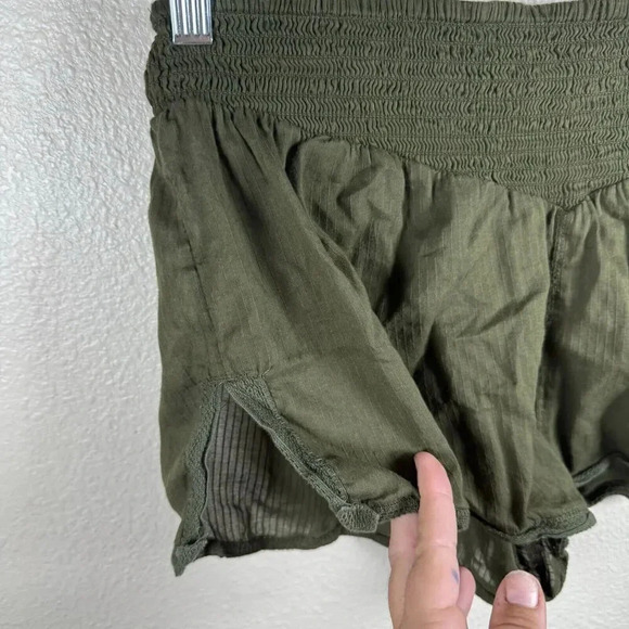 Free People Intimately Lucky In Love Lounge Short Relaxed Lightweight Green Sz S - Picture 4 of 8